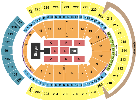 T-Mobile Arena Boyz II Men Seating Chart