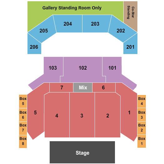 The Chelsea Boyz II Men Seating Chart
